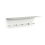 Frost - Unu Portemanteau mural 60 x 15 x 15 cm, blanc mat / blanc poli