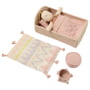 Lorena Canals - Set de poupées avec emballage maison, Ammi, chestnut / vintage nude (set de 6)