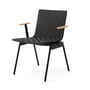 & Tradition - Ville Outdoor AV34 Chaise avec accoudoirs, warm black