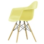 Vitra - Eames Plastic Armchair DAW RE, érable jaunâtre / citron (patins en feutre basic dark)