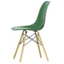 Vitra - Eames Plastic Side Chair DSW RE, érable jaunâtre / émeraude (patins en feutre basic dark)