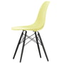 Vitra - Eames Plastic Side Chair DSW RE, érable noir / citron (patins en feutre basic dark)