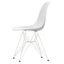 Vitra - Eames Plastic Side Chair DSR RE, blanc / blanc coton (patins en feutre basic dark)