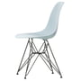 Vitra - Eames Plastic Side Chair DSR RE, basic dark / gris glacé (patins en feutre basic dark)