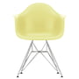 Vitra - Eames Plastic Armchair DAR RE, chromé / citron (patins en feutre basic dark)