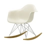 Vitra - Eames Plastic Armchair RAR RE, érable jaunâtre / chrome / galet