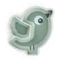 Done by Deer - Silicone Stick & Stay assiette, Birdee, vert