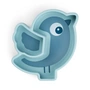 Done by Deer - Silicone Stick & Stay assiette, Birdee, bleu