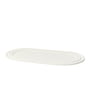 Broste Copenhagen - Stevns Assiette ovale 27,5 x 14,5 cm, blanc chaux