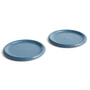 HAY - Barro Assiette Ø 24 cm, bleu foncé (set de 2)