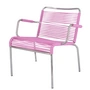 Fiam - Mya Spaghetti Fauteuil de détente, aluminium / rose