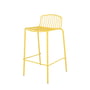 Jan Kurtz - Mori Chaise de bar de jardin, 65 cm, jaune