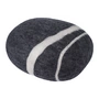 myfelt - Pouf en galets Hugo 2XL, gris foncé chiné