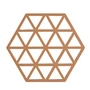 Zone Denmark - Triangle Dessous de verre, 16 x 14 cm, light terracotta