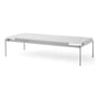 & Tradition - Sett Coffee Table LN12, Bianco Carrara / chrome foncé