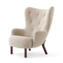 & Tradition - Petra Lounge Chair VB3, High Back, noyer huilé / Karakorum 003