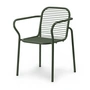Normann Copenhagen - Vig Outdoor Chaise avec accoudoirs, vert foncé