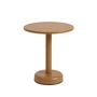 Muuto - Linear Steel Outdoor Table basse, Ø 42 x H 47 cm, burnt orange RAL 8001
