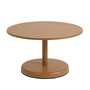 Muuto - Linear Steel Outdoor Table basse, Ø 70 x H 40 cm, burnt orange RAL 8001