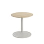 Muuto - Soft Table d'appoint, Ø 41 cm, H 40 cm, chêne huilé / gris
