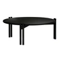 Karup Design - Sticks Table basse, low Ø 80 cm, black night