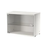 String - Vitrine avec porte battante en verre, 58 x 30 cm, blanc