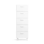 String - Relief Commode avec pieds, haute, 41 x 41 x 115 cm, blanc