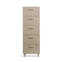 String - Relief Commode avec pieds, haute, 41 x 41 x 115 cm, beige