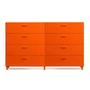 String - Relief Commode avec pieds, large, 2 x 82 x 41 x 92,2 cm, orange