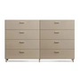 String - Relief Commode avec pieds, large, 2 x 82 x 41 x 92,2 cm, beige