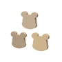 Cam Cam Copenhagen - Crochets en bois, Ours, earth mix (set de 3)