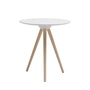 Softline - Circoe Table d'appoint, frêne / laqué blanc
