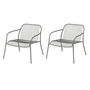 Blomus - Yua Wire Outdoor Fauteuil de détente, granite gray (lot de 2)
