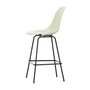 Vitra - Eames Fiberglass Chaise de bar, medium, basic dark / parchment (patins en feutre)