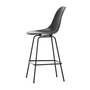 Vitra - Eames Fiberglass Chaise de bar, medium, basic dark / elephant hide-grey (patins en feutre)