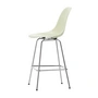 Vitra - Eames Fiberglass Chaise de bar, medium, chromé / parchment (patins en feutre)