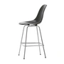 Vitra - Eames Fiberglass Chaise de bar, medium, chromé / elephant hide-grey (patins en feutre)