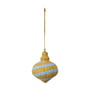 Broste Copenhagen - Pulp Spinning Top Pendentif décoratif, Ø 7,5 x H 9 cm, bleu pigeon