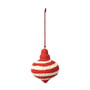 Broste Copenhagen - Pulp Spinning Top Pendentif décoratif, Ø 7,5 x H 9 cm,pPumpkin orange