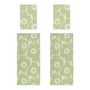 Marimekko - Unikko Serviette de bain & Set de serviettes de bain, blanc cassé / sage / bleu foncé (set de 4)