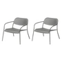 Blomus - Yua Outdoor Fauteuil de détente, granite gray (lot de 2)