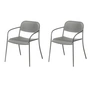 Blomus - Yua Outdoor fauteuil, granite gray (lot de 2)
