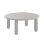 Kartell - Undique Mas Table d'appoint, Ø 85 cm, H 30 cm, gris