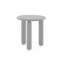 Kartell - Undique Mas Table d'appoint, Ø 48 cm, H 51 cm, gris