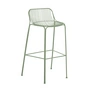 Kartell - Hiray chaise de bar de jardin, 75 cm, vert sauge