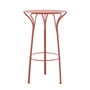 Kartell - Hiray Outdoor Table haute, rouge rouille