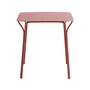 Kartell - Hiray Table de jardin, 70 x 70 cm, rouge rouille