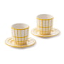 Pols Potten - Digi Tasse à expresso, jaune (set de 2)