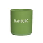 Design Letters - AJ Favourite Gobelet en porcelaine, Hambourg / vert