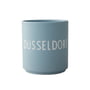 Design Letters - AJ Favourite Tasse en porcelaine, Düsseldorf / light blue